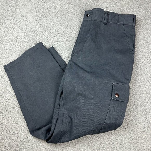 Wearguard Mens Gray Cargo Uniform‎ Pants Size 34-30 Actual Pockets - Picture 1 of 6